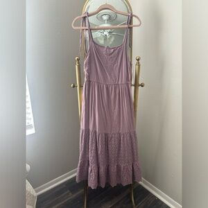 A pretty lavender dress